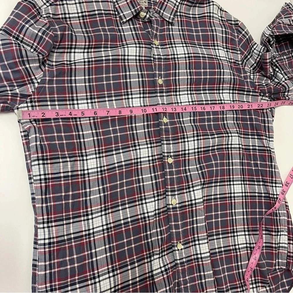 J Crew Shirt Mens XL Multicolor Plaid Long Sleeve Button Down Cotton